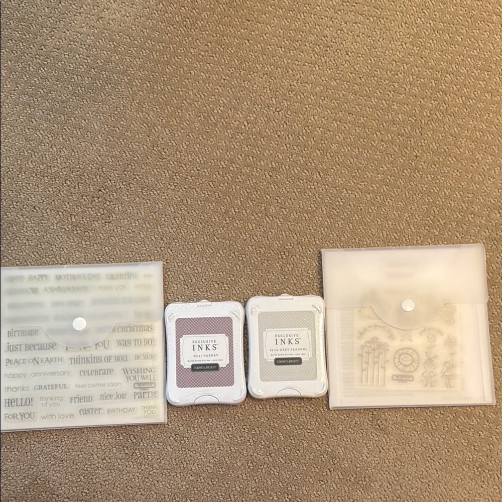 NWT Close to My Heart Stamp Sets and Ink Pads.